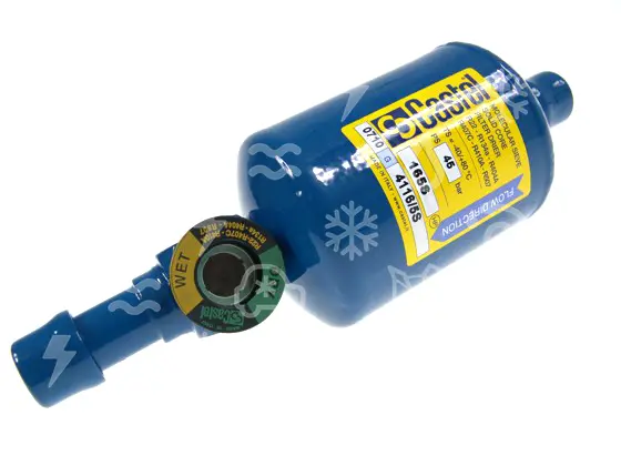 filtrdehydrátor CASTEL 4116/M10S, 163S, 10 mm ODS, + průhledítko